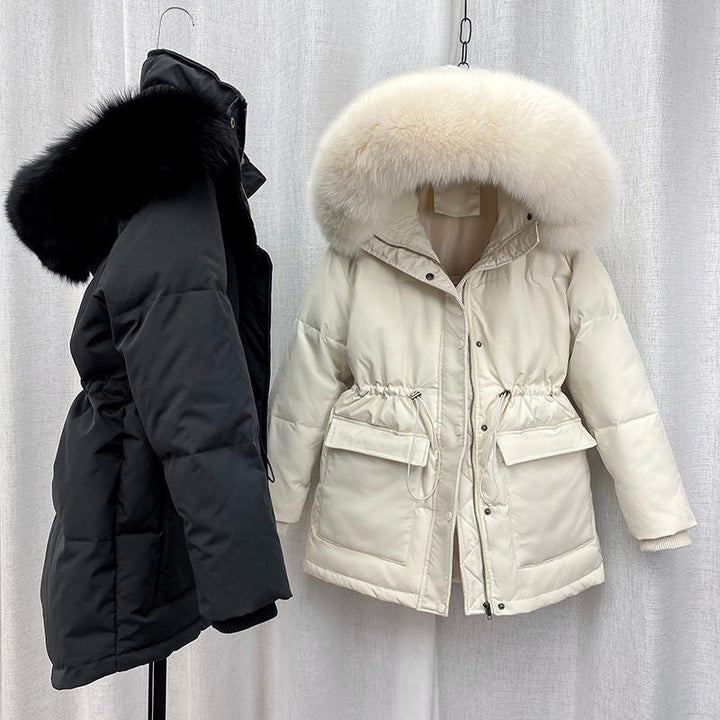 Dominique Winter Parka | Exceptionally Warm Down Jacket-Beige-M-State of Style
