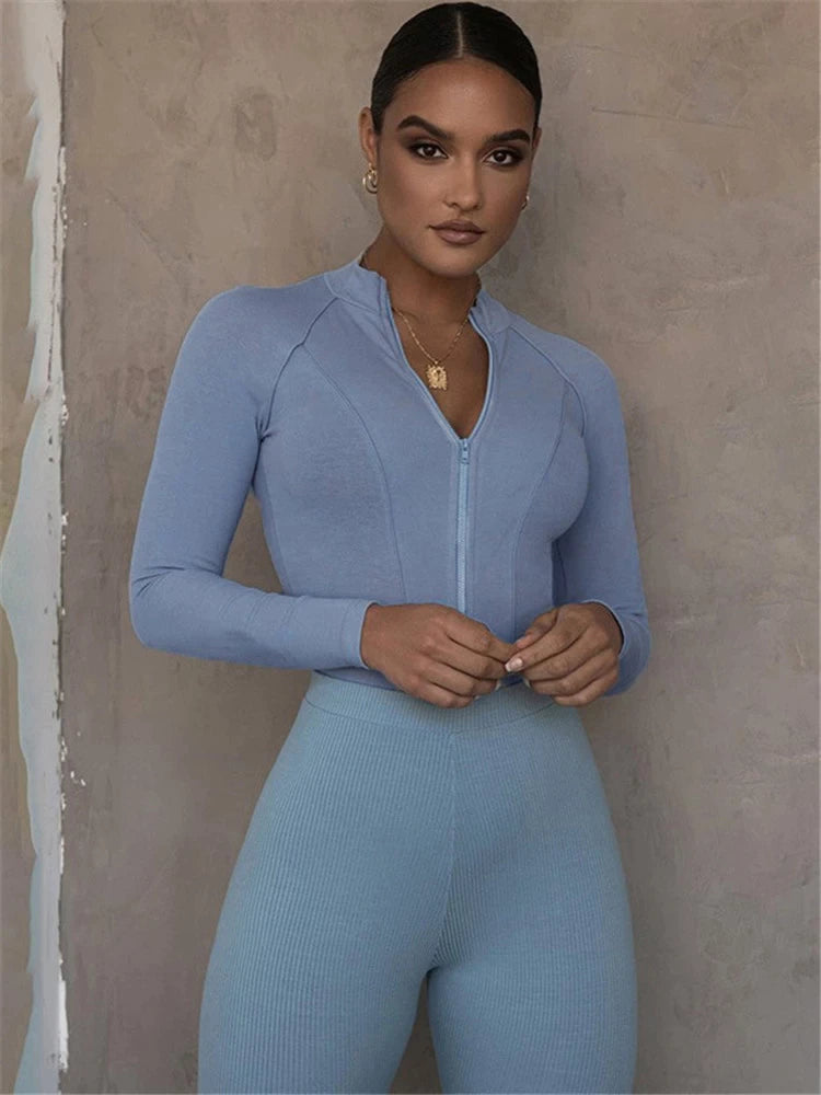 DonnasSuit | Bodysuit for Women-Blue-S-State of Style