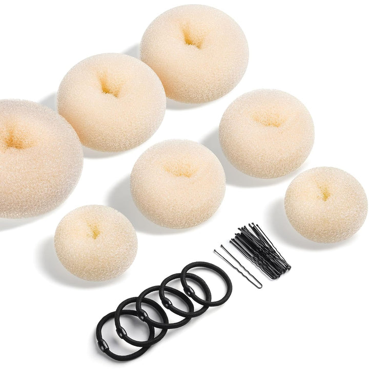 Donut Knot Maker Set – 7 Ringen & Accessoires-Beige-State of Style