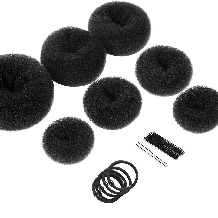 Donut Knot Maker Set – 7 Ringen & Accessoires-Zwart-State of Style