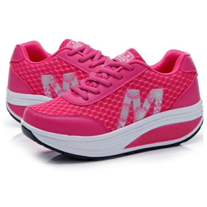 DoorsSneakers | Sneakers with Raised Sole-Pink-4.5-State of Style