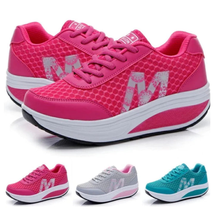 DoorsSneakers | Sneakers with Raised Sole-Pink-4.5-State of Style