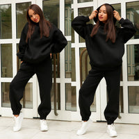 DoortjesPakje | Tracksuit for Women | Sporty & Comfortable-Black-S-State of Style
