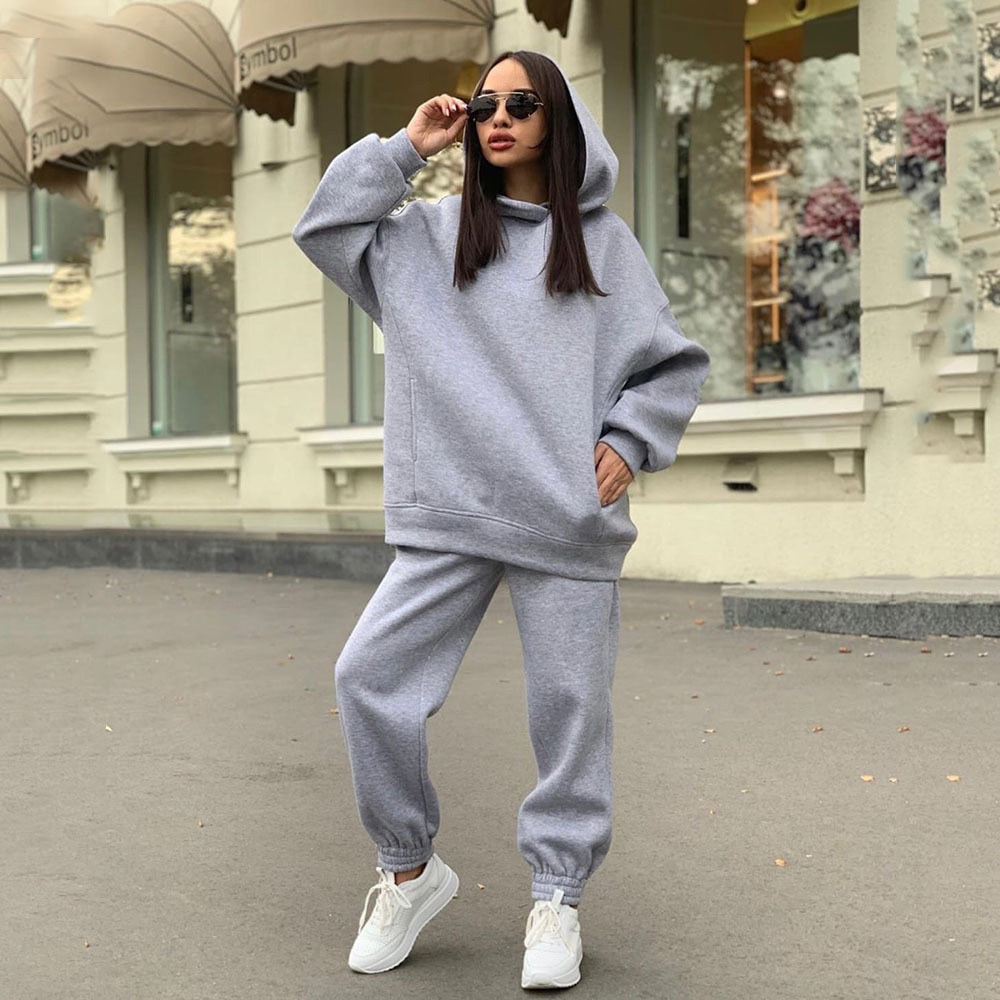 DoortjesPakje | Tracksuit for Women | Sporty & Comfortable-Grey-S-State of Style