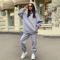 DoortjesPakje | Tracksuit for Women | Sporty & Comfortable-Grey-S-State of Style