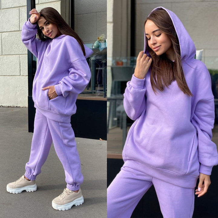 DoortjesPakje | Tracksuit for Women | Sporty & Comfortable-Purple-S-State of Style
