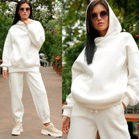 DoortjesPakje | Tracksuit for Women | Sporty & Comfortable-White-S-State of Style