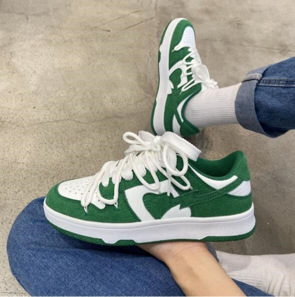 DoortjesSneakers | Women's Sneakers | Stylish & Comfortable-White-Green-5.0-State of Style