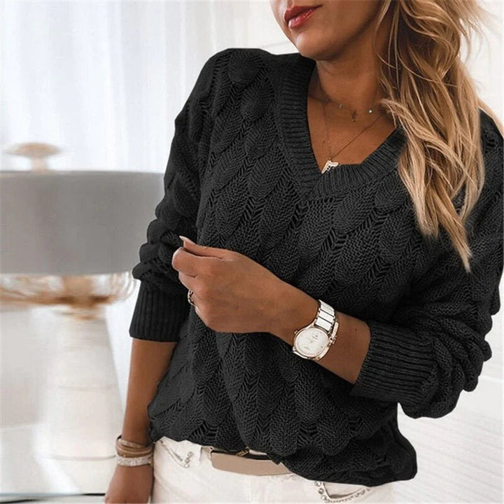 DoortjesSweater | Women's Sweater | Soft & Stylish Knitwear-Black-S-State of Style