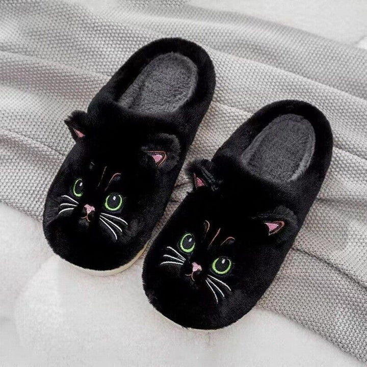 Dorie Slippers | Warm and Cute-Black-5.0-6.0-State of Style