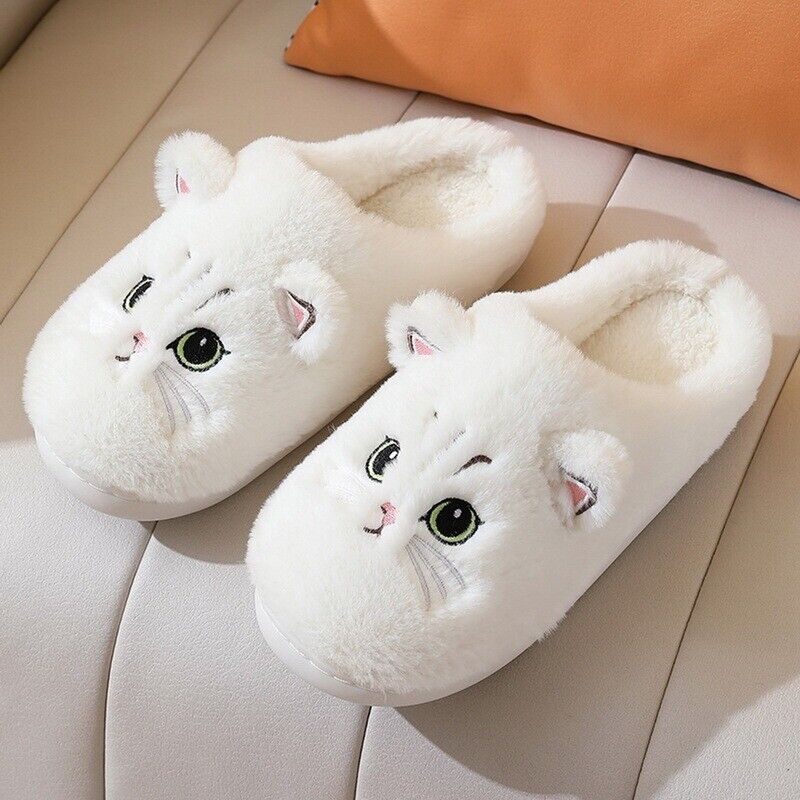Dorie Slippers | Warm and Cute-White-5.0-6.0-State of Style
