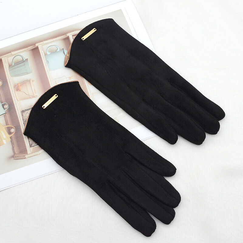 Dorothy Suede Gloves | Classic and Versatile-Black-State of Style