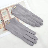 Dorothy Suede Gloves | Classic and Versatile-Grey-State of Style
