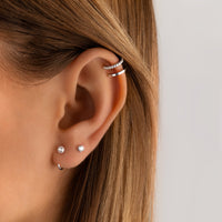 Double Ear Cuff - Clara-Silver-State of Style
