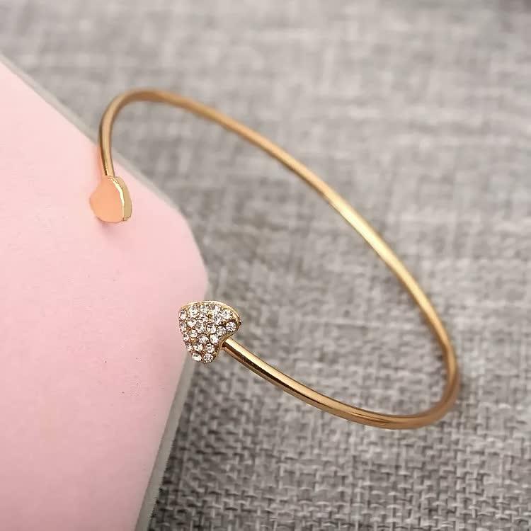 DOUBLE HEART BRACELETS-Gold Plated-State of Style