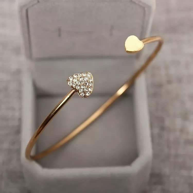 DOUBLE HEART BRACELETS-Gold Plated-State of Style