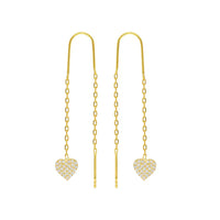 Double Heart Necklace Earrings - Valencia-Gold-State of Style
