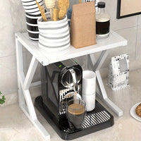 Double-Layer Kitchen Storage Rack - Milan-40CM - White-State of Style