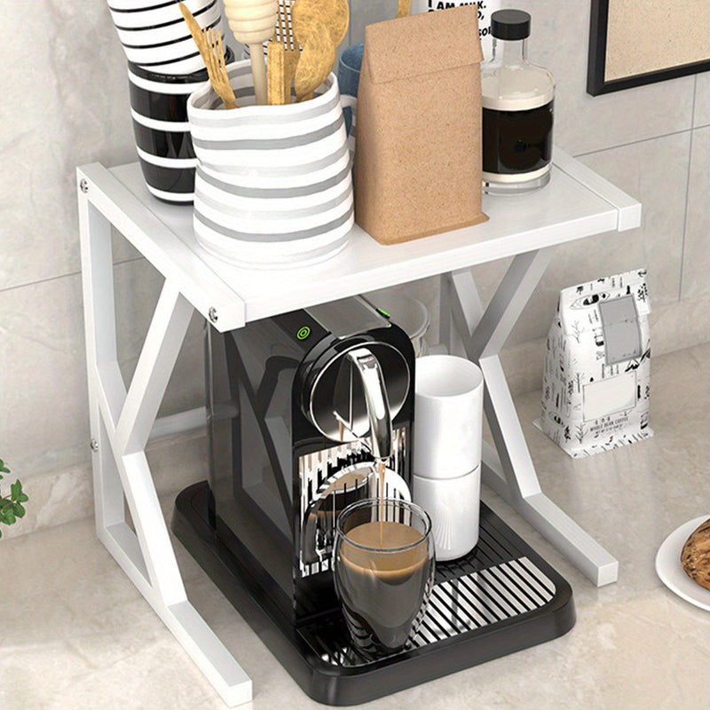 Double-Layer Kitchen Storage Rack - Milan-40CM - White-State of Style