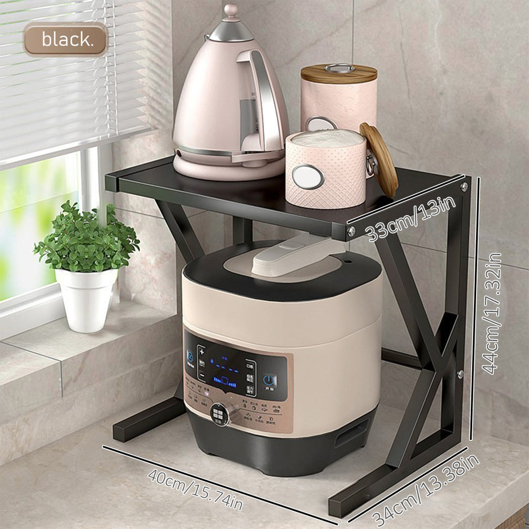 Double-Layer Kitchen Storage Rack - Milan-40CM - White-State of Style