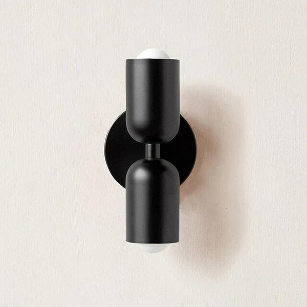 Double LED Wall Lamps - DualGlow-Black-State of Style