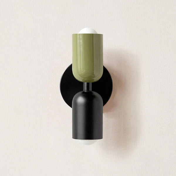Double LED Wall Lamps - DualGlow-Green / Black-State of Style