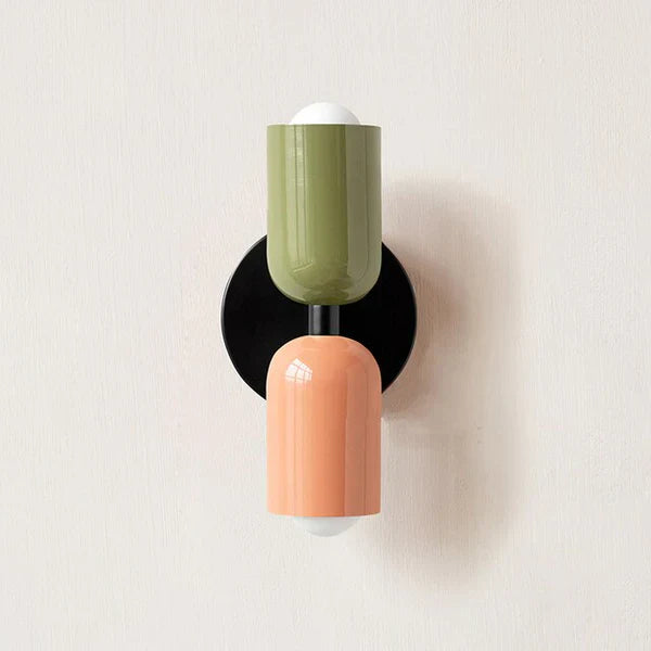 Double LED Wall Lamps - DualGlow-Green / Pink-State of Style