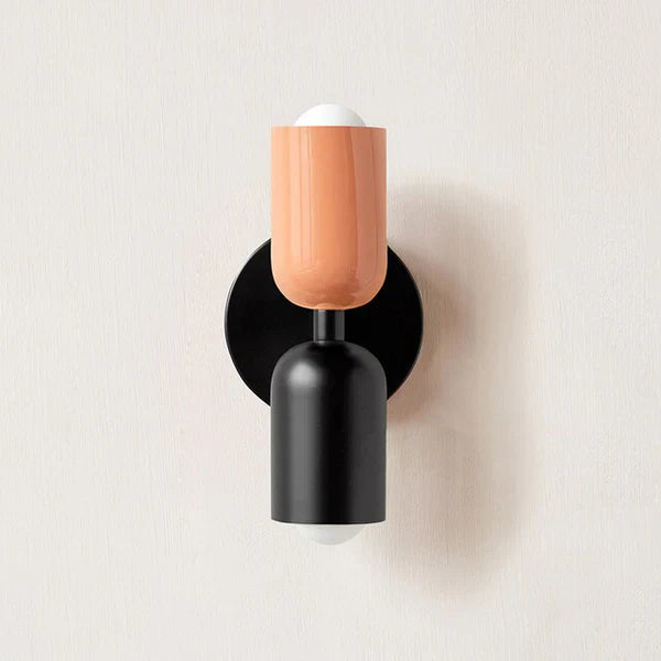 Double LED Wall Lamps - DualGlow-Pink / Black-State of Style