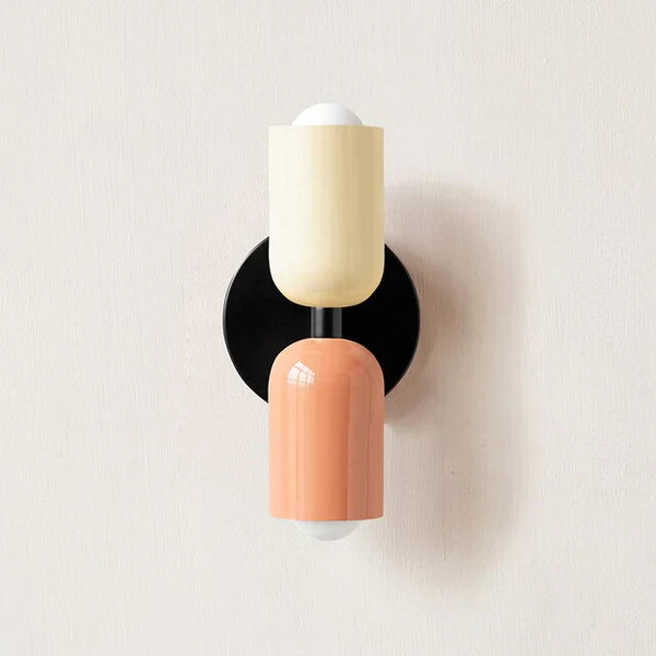 Double LED Wall Lamps - DualGlow-White / Pink-State of Style