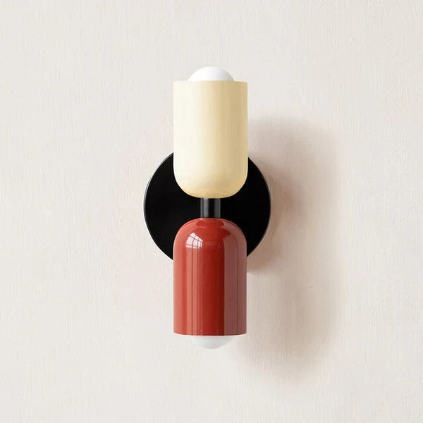 Double LED Wall Lamps - DualGlow-White / Red-State of Style