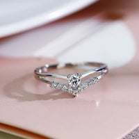Double Ring | Adjustable Band | Elegant Women's Jewellery-Silver-6.5-State of Style