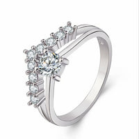 Double Ring | Adjustable Band | Elegant Women's Jewellery-Silver-6.5-State of Style