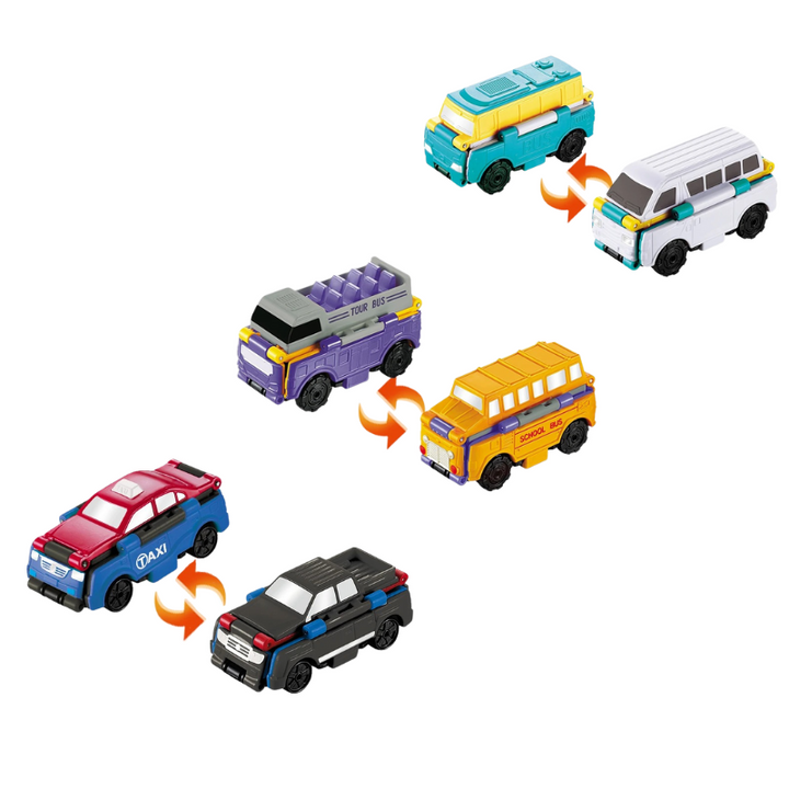 Double-Sided Flip Cars for Imaginative Play - FlipWheels-City Vehicles-State of Style
