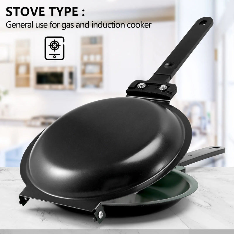 Double-Sided Non-Stick Pan - FlipMaster-Black-State of Style