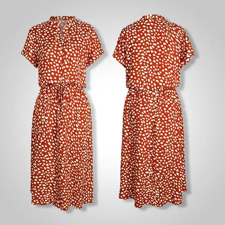 DOUTZEN SUMMER DRESS - Elegant Floral Print Sleeveless Dress-Black-S-State of Style