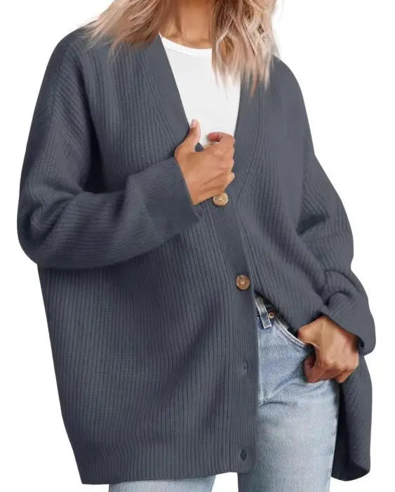 Ladies Cashmere Cardigan with V-neck – Sylvie