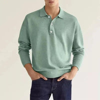 Men's Polo with Long Sleeves - Bastien