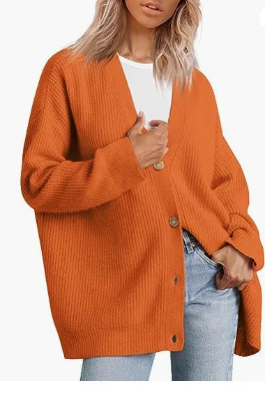 Ladies Cashmere Cardigan with V-neck – Sylvie