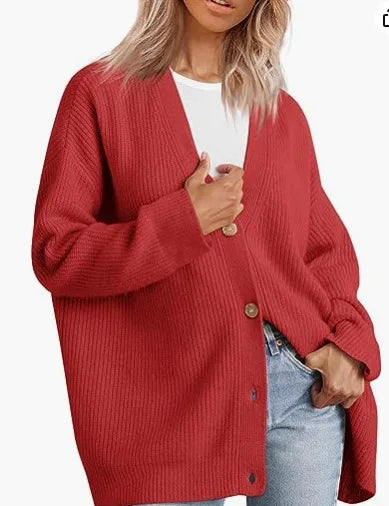 Ladies Cashmere Cardigan with V-neck – Sylvie
