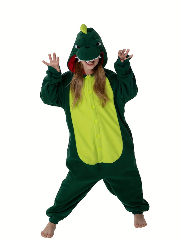 Dragon Costume Child - Flamzy-Dark green-3-4 years-State of Style