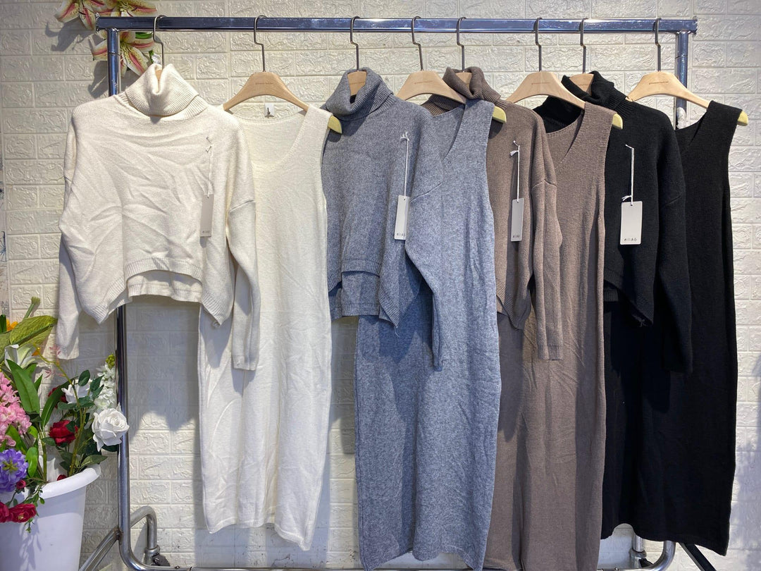 Dress & Sweater Set – Noémie-Gray-XS-State of Style