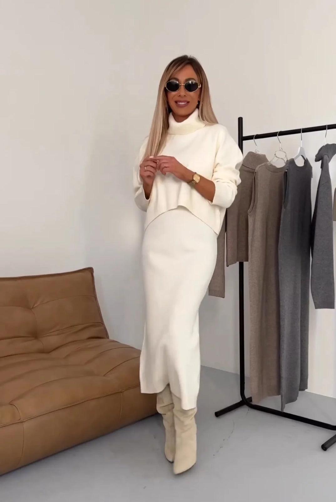 Dress & Sweater Set – Noémie-White-XS-State of Style