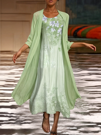 Dress with floral pattern – Eliana-Green-S-State of Style