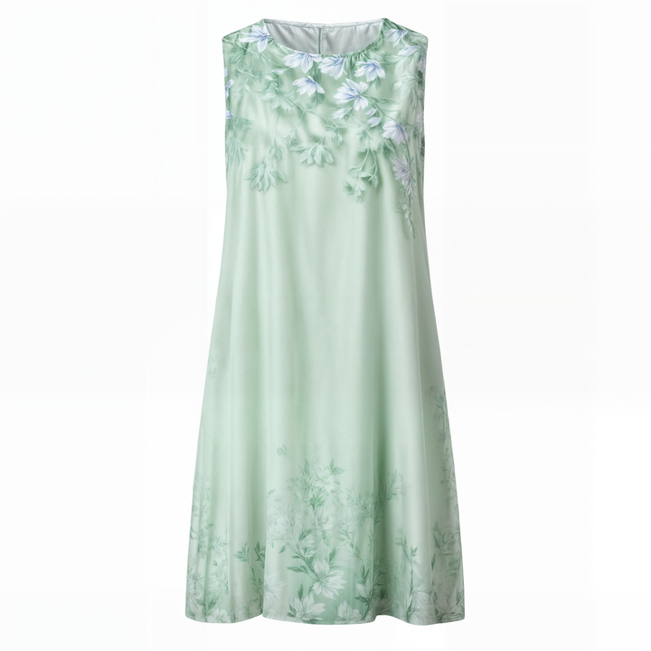 Dress with floral pattern – Eliana-Light blue-S-State of Style