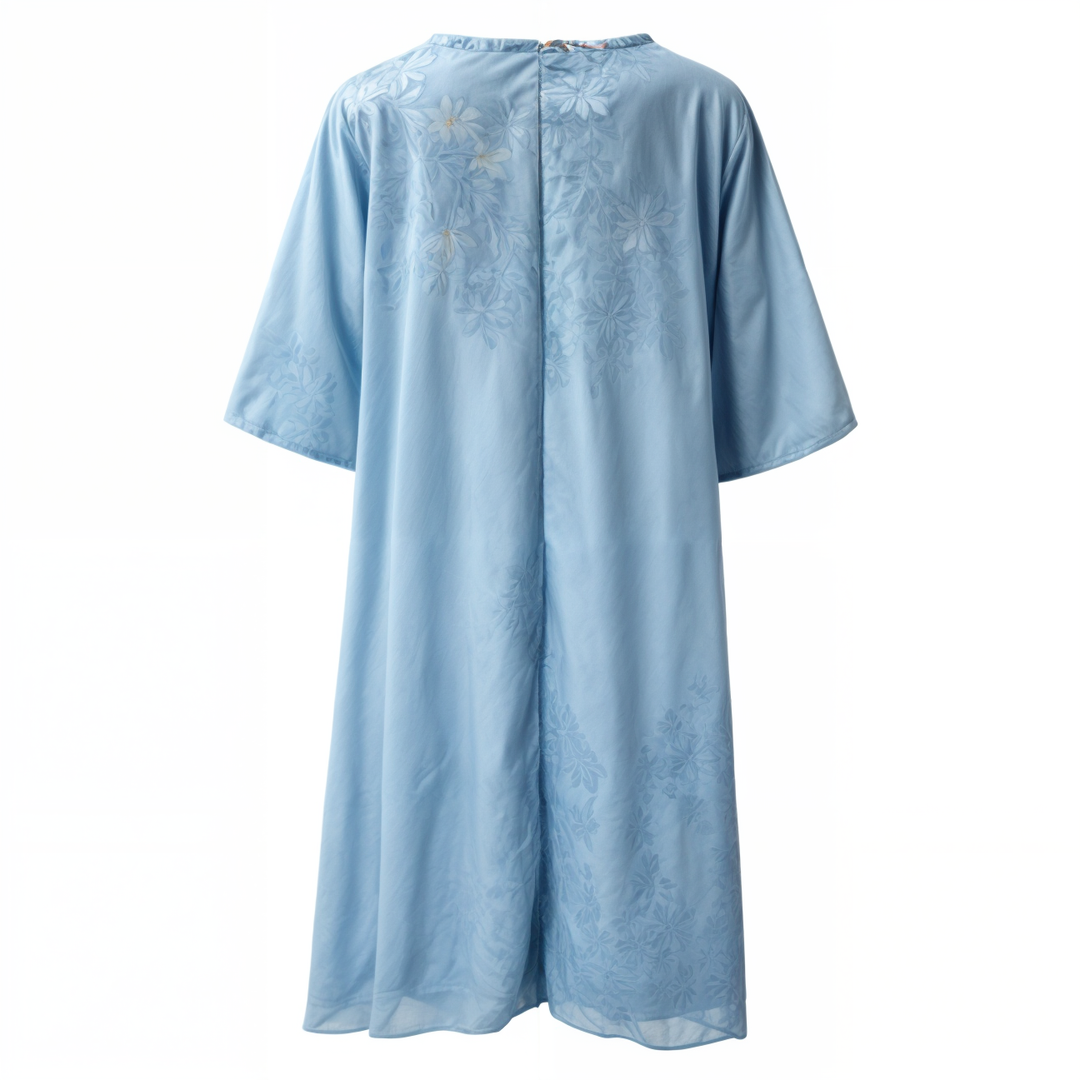 Dress with floral pattern – Eliana-Light blue-S-State of Style
