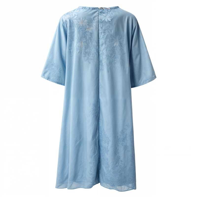 Dress with floral pattern – Eliana-Light blue-S-State of Style