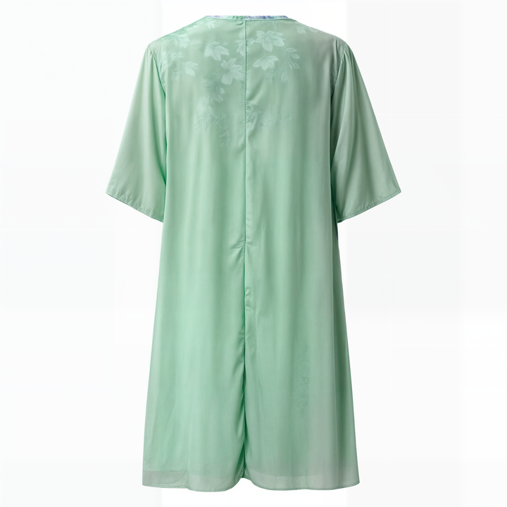 Dress with floral pattern – Eliana-Light blue-S-State of Style