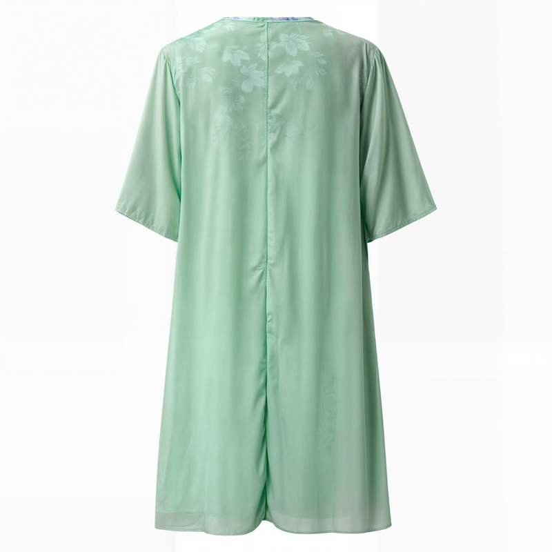 Dress with floral pattern – Eliana-Light blue-S-State of Style