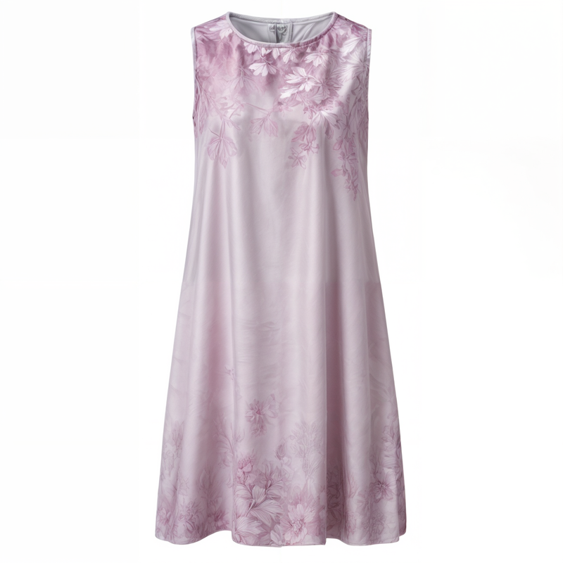 Dress with floral pattern – Eliana-Light blue-S-State of Style