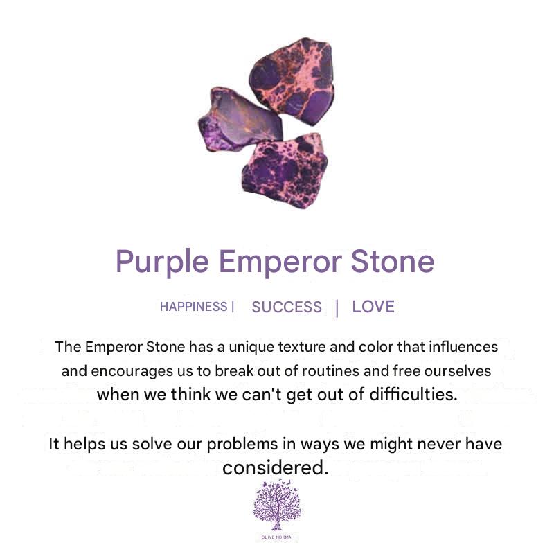 Droplet-shaped Emperor Stone Earrings - Amara-Purple-State of Style